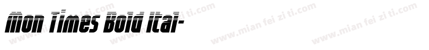 Mon Times Bold Ital字体转换